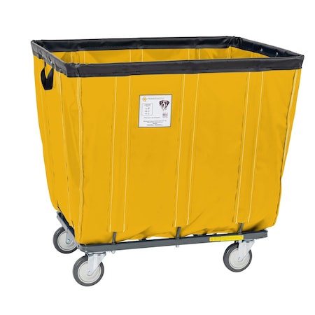 Basket Truck, Yellow, Steel, Vinyl, 49 In L, 33.5 In W, 39.25 In H, 20 Bushel Volume Capacity